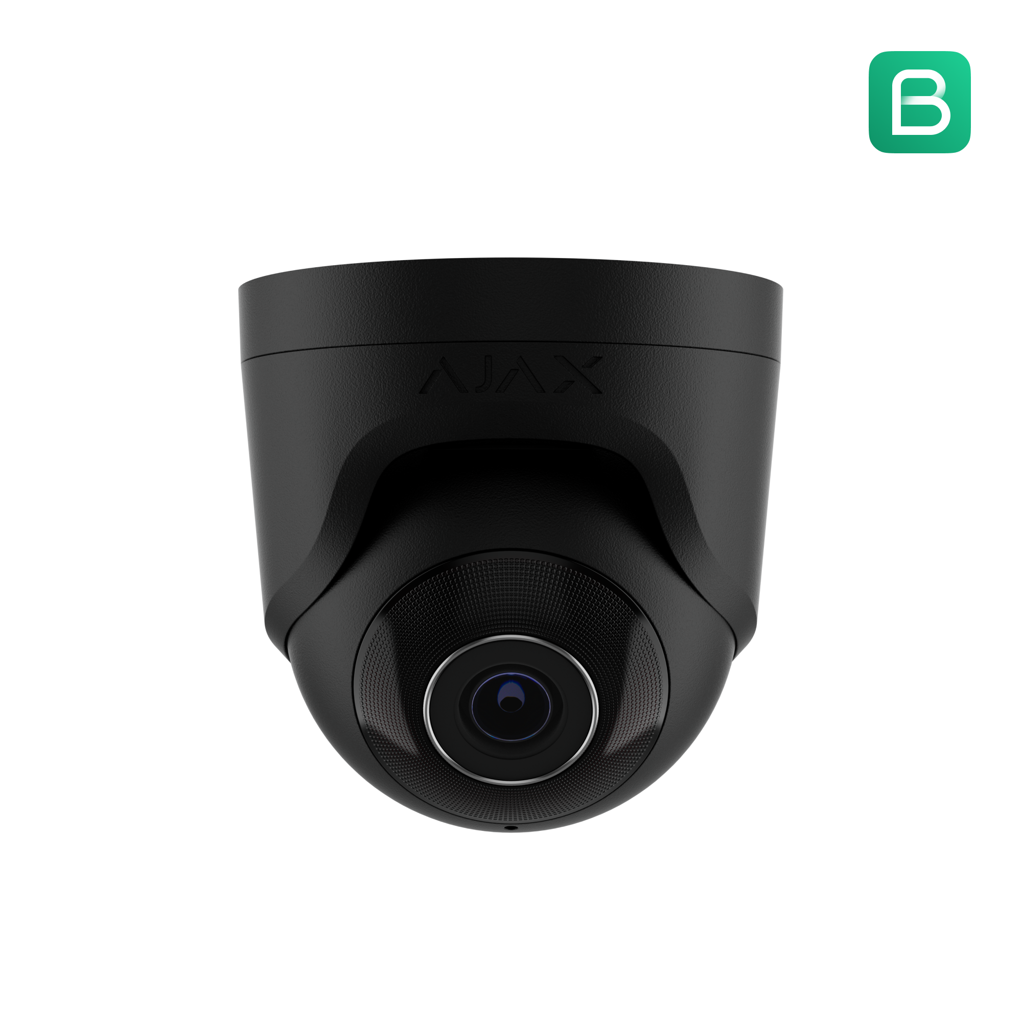 AJAX TurretCam 8 MP 2,8 mm – čierna turret IP kamera s kovovým telom
