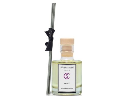 Přírodní bytový difuzér Mdina (citrusy, borovice, dřevo), 50 ml ve skle