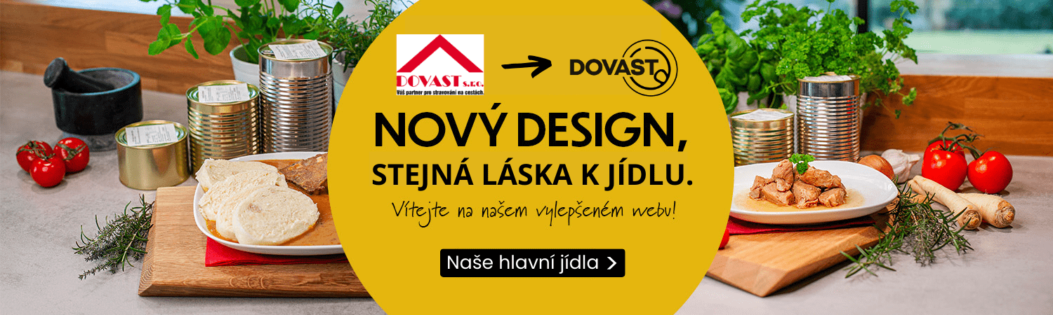 NOVÝ DESIGN STEJNÁ LÁSKA K JÍDLU