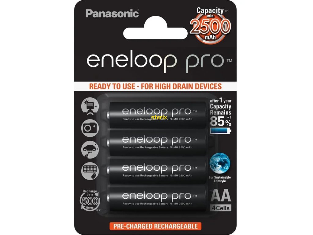 Batéria AA/HR6 2500mAh PANASONIC ENELOOP PRO 4ks (blister)