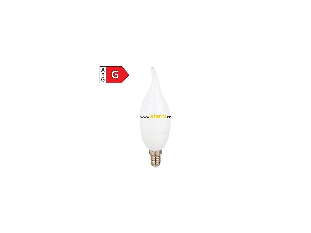 SMD LED žárovka matná Candle Tip C37  5W/230V/E14/3000K/440Lm/200°