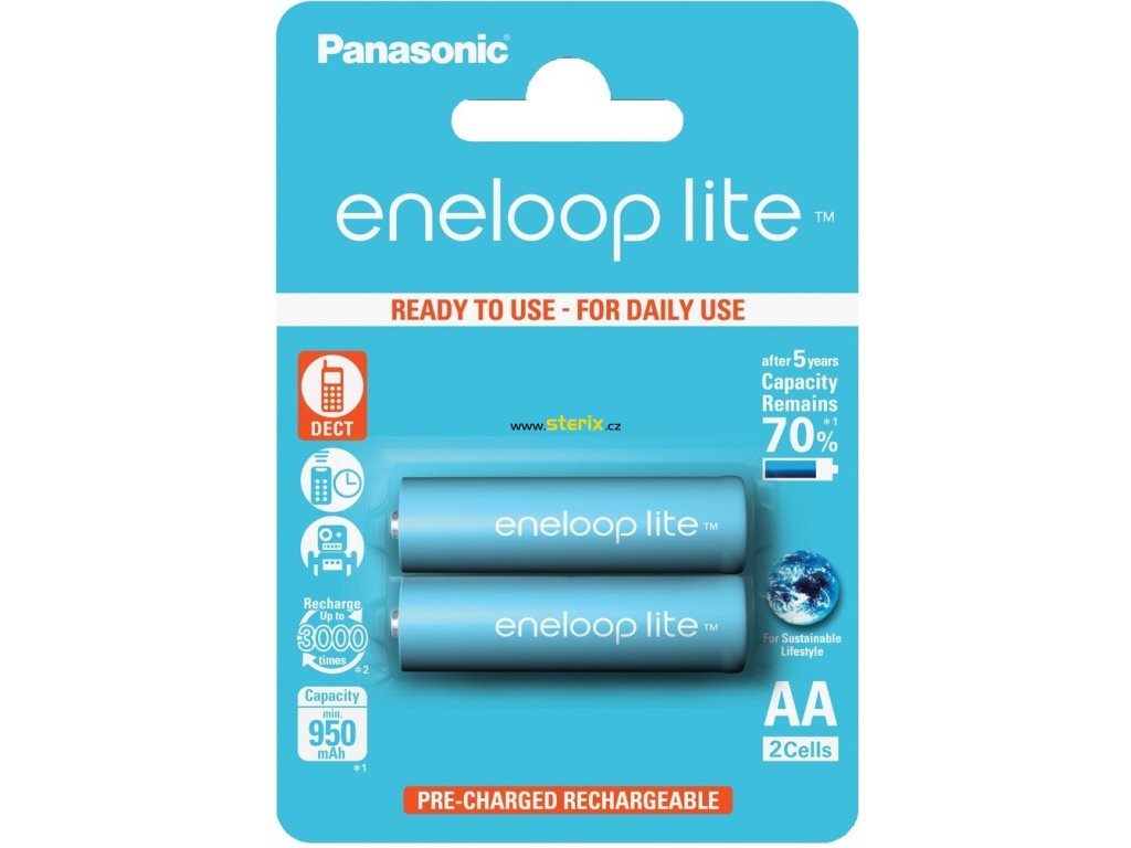 Batéria AA/HR6 950mAh PANASONIC ENELOOP LITE 2ks (blister)