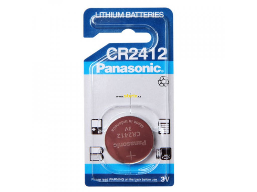 Baterie 3V CR2412 PANASONIC 1ks (blistr)