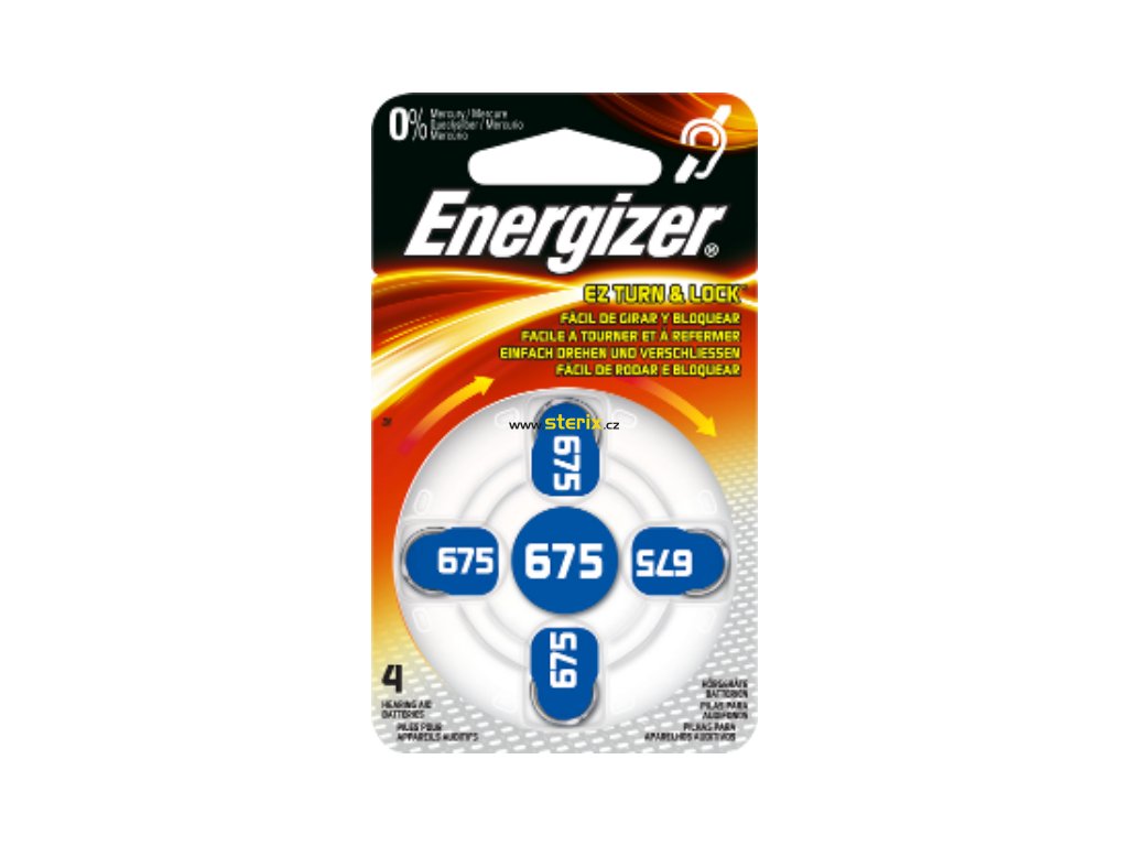 Batéria 675 ENERGIZER 4ks (blister)