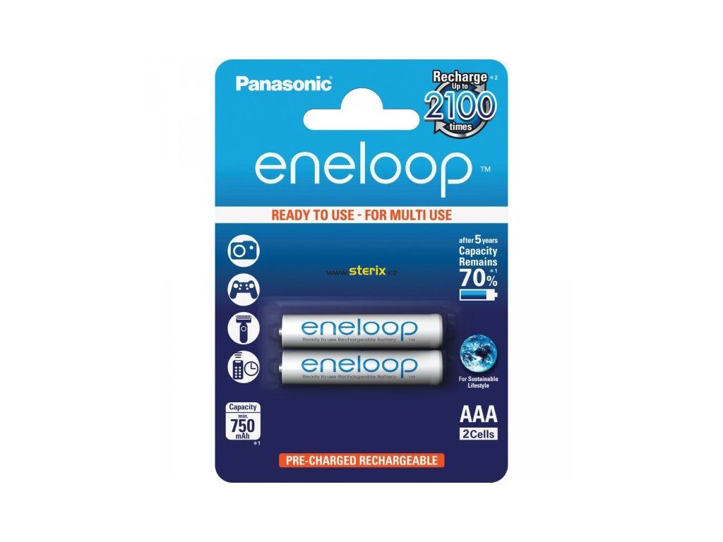 Batéria AAA/HR03 800mAh Panasonic ENELOOP 2ks (blister)