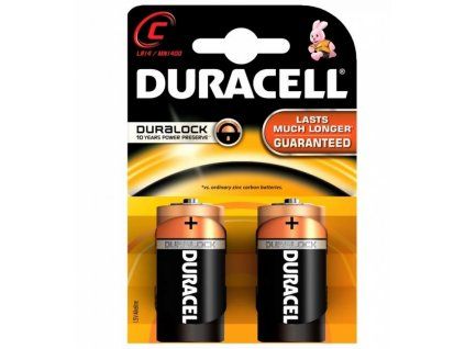 Duracell Alkaline Duralock 1,5V typ C/LR14 2ks (blistr)