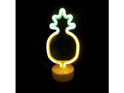 Neonová lampička - Ananas, 3x AA baterie, IP20