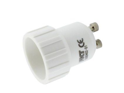 Redukce - objímka pro LED žárovky GU10 na E14
