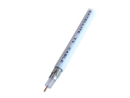 Koaxiální kabel CC120, 100m, bílý