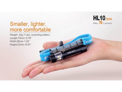 LED čelová svítilna Fenix HL10 70Lm 1 x baterie AAA