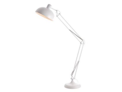 Retro stojací lampa FREDDIE max. 60W/E27/230V/IP20, matná bílá