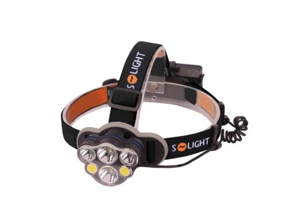 LED čelová nabíjecí svítilna, 550lm, Li-Ion, USB