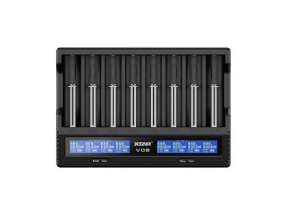 Osmikanálová USB nabíječka XTAR VC8 (Li-ion, NiMH)