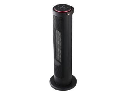 Teplovzdušný ventilátor sloupový 2000W, černá barva