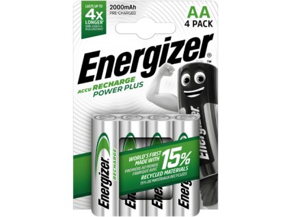 Baterie AA/HR6 2000mAh ENERGIZER POWER PLUS 4ks (blistr)