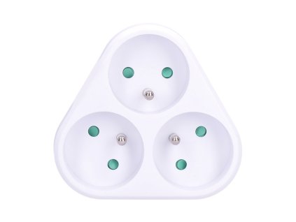 Zásuvka rozbočovací P94 3 x 230V/10A/IP20, bílá