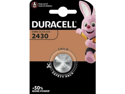 Baterie 3V CR2430 DURACELL 1ks (blistr)