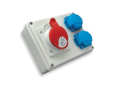 Minizásuvková rozvodnice Praktik, IP 54, 1x1653, 2x230 V