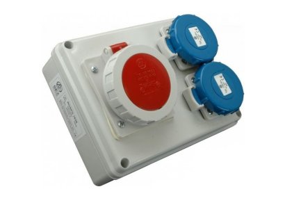 Minizásuvková rozvodnice Praktik, IP 67, 1x1653, 2x230 V