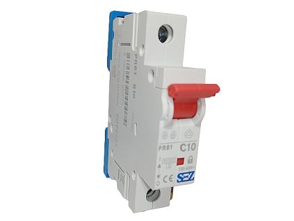 Jistič jednopólový charakteristika C, 10 A, 10 kA