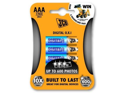 Baterie AAA/LR03 JCB OXI DIGITAL 4ks (blistr)