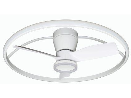 THORA BLACK černý moderní stropní ventilátor s osvětlením