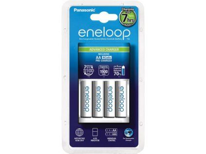 Nabíječka baterií Panasonic ENELOOP KJ17MCC40E + 4 x AA ENELOOP 1900mAh