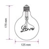 LED Filament žiarovka Globe G125 Special 3D 5W/230V/E27/2200K/70Lm/300°/B