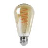 LED Filament žárovka ST65 4W E27 300Lm 2200K