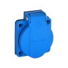 1x16A / IP54 - Vestavná zásuvka 230 V, modrá