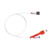 USB kabel 2in1 Charge'n Sync DC20A, micro USB a Apple Lightning combo konektor