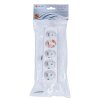 Káblová viacnásobná zásuvka PZ05 230V/16A - 5 zásuviek, IP20, biela