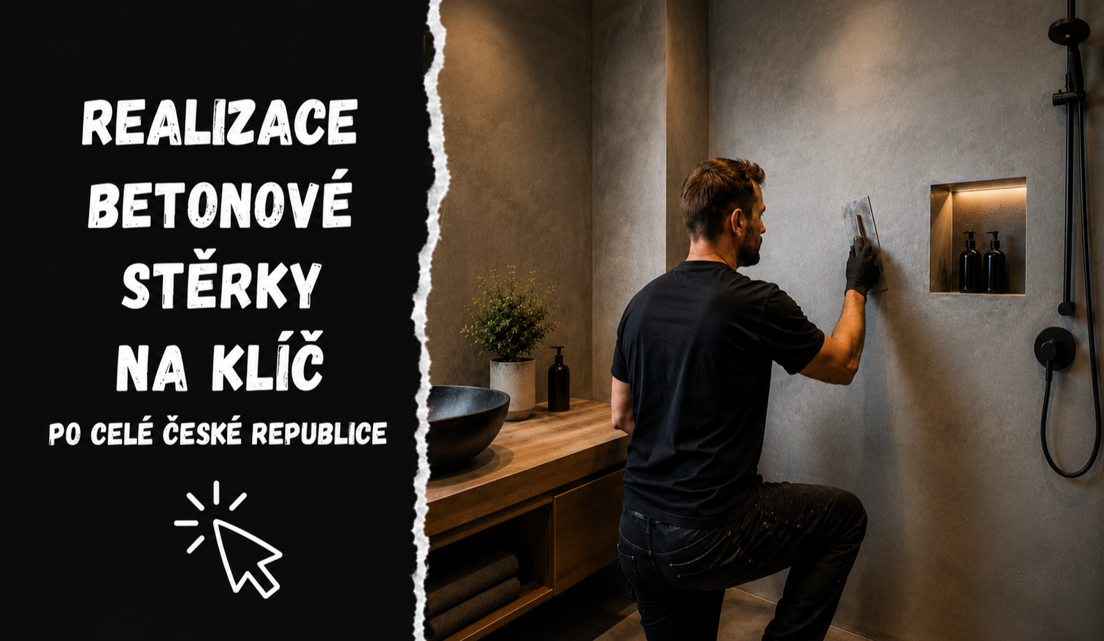 Betonová stěrka realizace