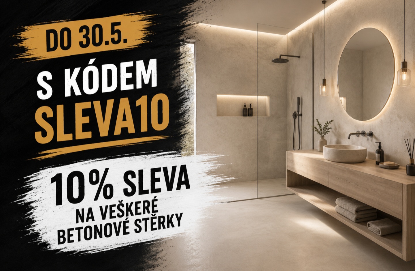 Betonová stěrka - SLEVA10