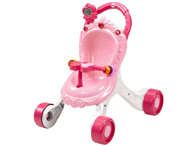 Fisher Price Chodítko Kočárek pro panenku 2v1 (1)