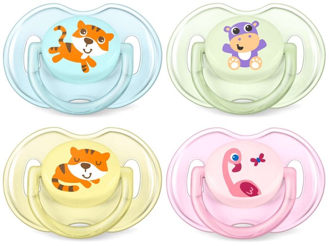 AVENT Šidítko Zvířátka safari 0 6m