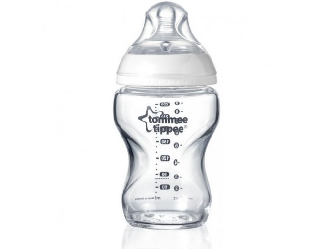Tommee Tippee Kojenecká láhev C2N skleněná, 250ml