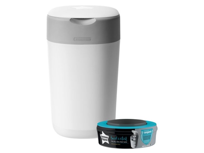 ommee Tippee Koš na pleny Sangenic Twist & Click bílý (1)