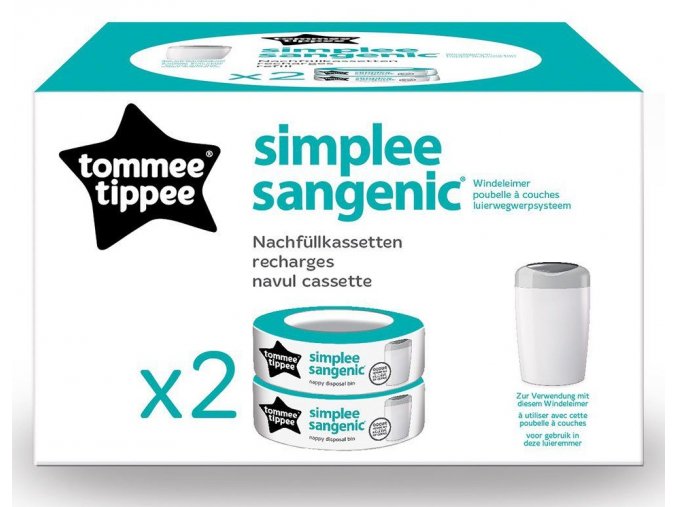 Tommee Tippee Náhradní kazety Sangenic Simplee 2ks
