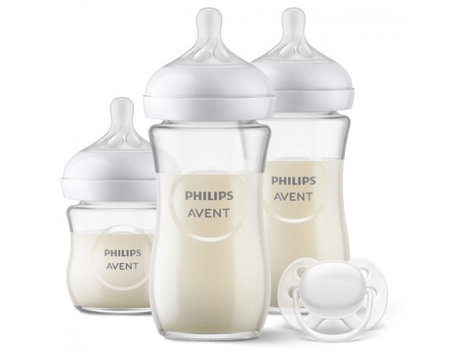 Philips Avent skleněná novorozenecká startovní sada Natural Response SCD87811 (2)