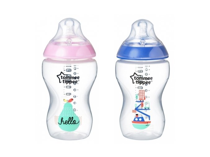 tommee tippee biberon closer to nature debit moyen 3 mois et plus decore 340ml