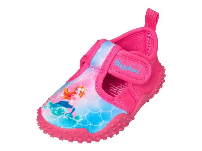 Playshoes neoprenové boty do vody s UV ochranou růžové Mořská víla