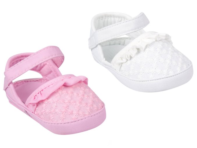 YO Capáčky, kojenecké botičkysandálky s volánkem 6 12m (1)