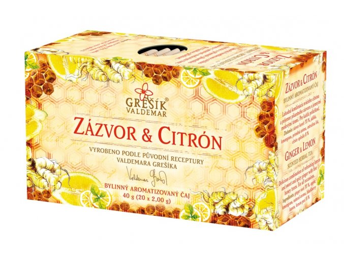 Grešík Čaj ZÁZVOR & CITRON 20x2g