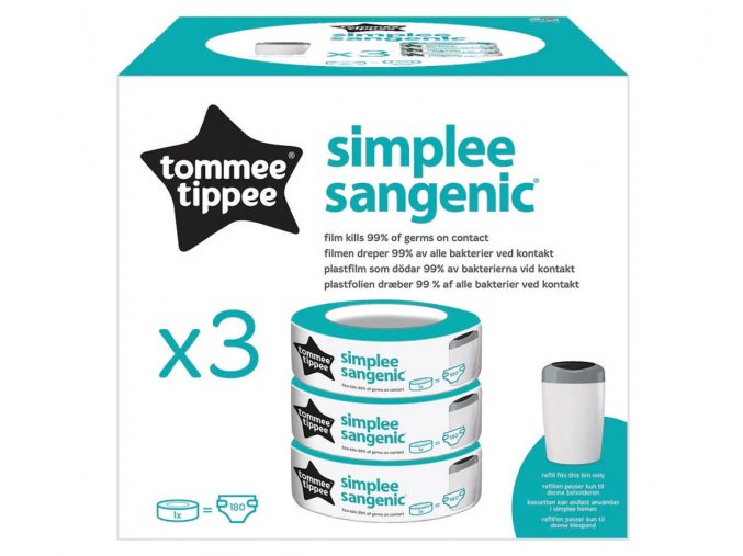 Tommee Tippee Náhradní kazety Sangenic Simplee 3ks