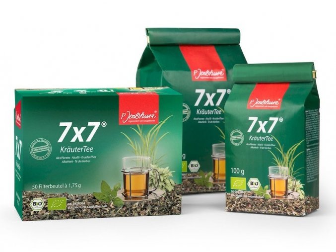 7x7 KräuterTee Bio bylinný detoxikační čaj Jenstschura
