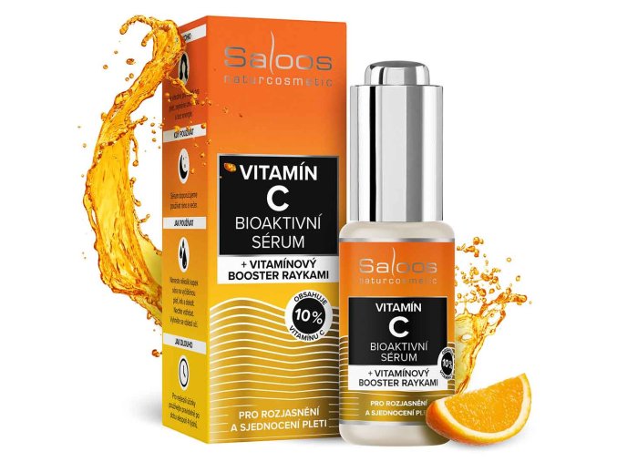 Rozjasňující vitamín C v bioaktivním séru Saloos1