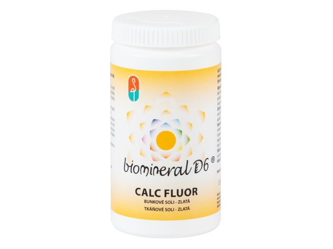 Biomineral D6 CALC FLUOR tkáňové soli ZLATÁ 180 pastilek