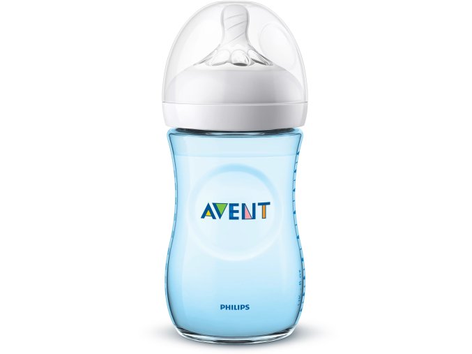 Kojenecká láhev AVENT 260ml Natural, modrá (1ks)