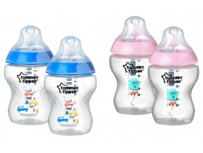 Tommee Tippee lahvičky 260ml barevné 2ks